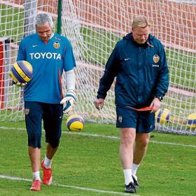 Koeman les dice a Ca&ntilde;izares y Albelda que se busquen equipo